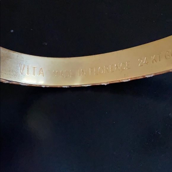 Vita snakeskin bangle bracelet - Picture 5 of 5